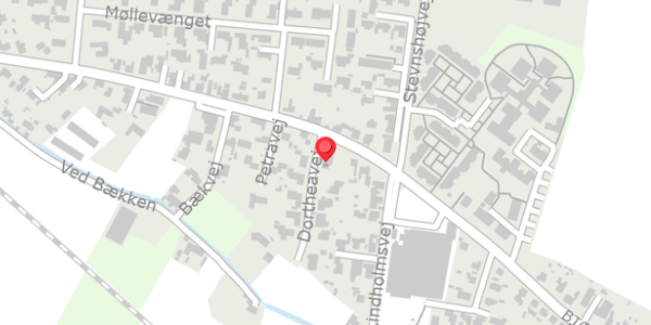 Trafikstøjkort på Dortheavej 1, . , 4660 Store Heddinge