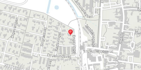 Trafikstøjkort på Engsvingel 11, . , 4660 Store Heddinge