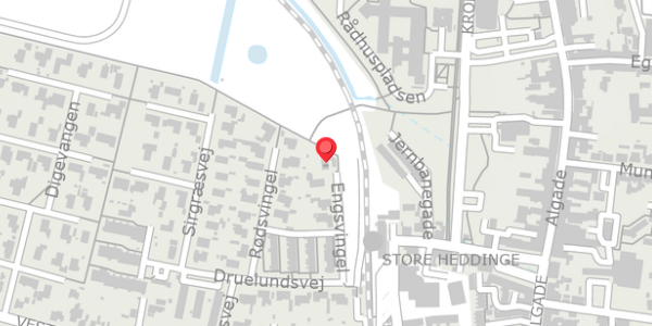 Trafikstøjkort på Engsvingel 13, 4660 Store Heddinge