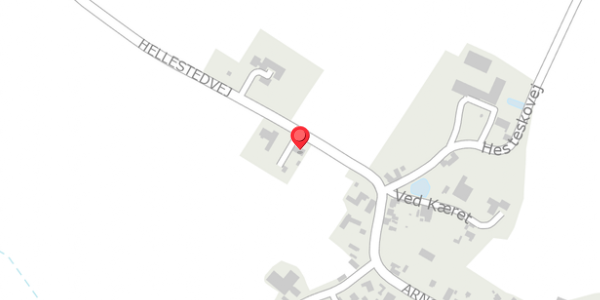Trafikstøjkort på Hellestedvej 1, 4660 Store Heddinge