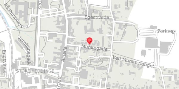 Trafikstøjkort på Munkegade 9, . , 4660 Store Heddinge