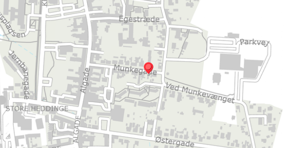 Trafikstøjkort på Munkegade 18, . , 4660 Store Heddinge