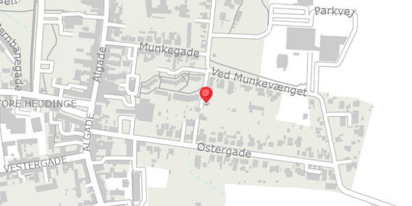 Trafikstøjkort på Munkehaven 11, 4660 Store Heddinge