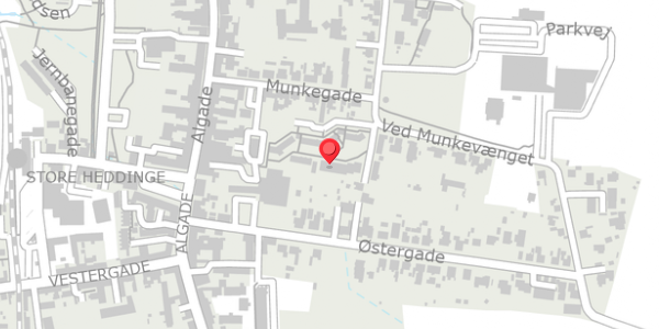 Trafikstøjkort på Munkehaven 40, 4660 Store Heddinge