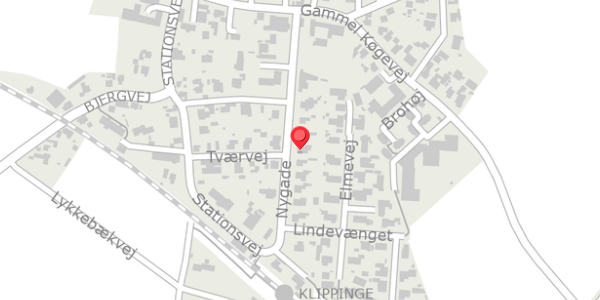 Trafikstøjkort på Nygade 9, . , 4672 Klippinge