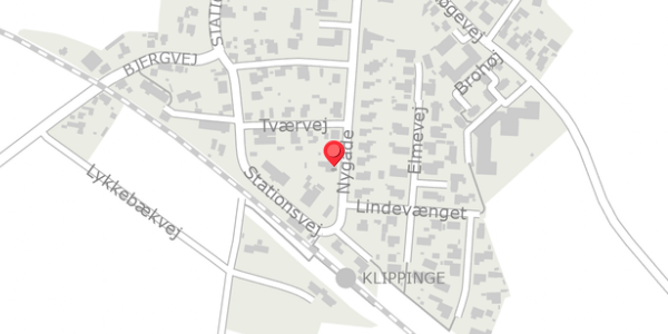 Trafikstøjkort på Nygade 10, . , 4672 Klippinge