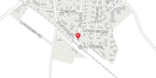 Trafikstøjkort på Nygade 23, . , 4672 Klippinge
