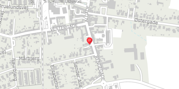 Trafikstøjkort på Rengegade 12D, . , 4660 Store Heddinge