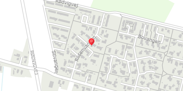 Trafikstøjkort på Rosenvangen 22, . , 4660 Store Heddinge