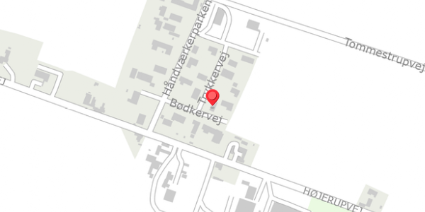 Trafikstøjkort på Trykkervej 2, 4660 Store Heddinge