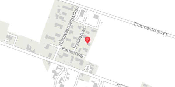 Trafikstøjkort på Trykkervej 4, 4660 Store Heddinge