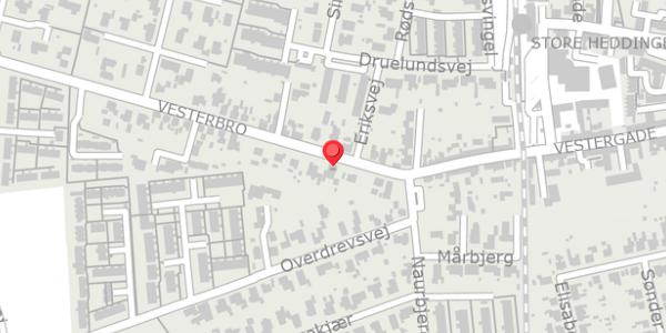 Trafikstøjkort på Vesterbro 5, . , 4660 Store Heddinge