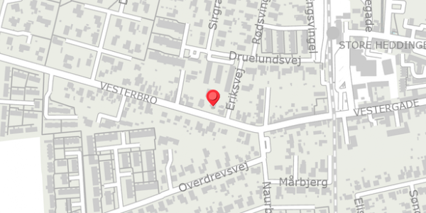 Trafikstøjkort på Vesterbro 10, . , 4660 Store Heddinge