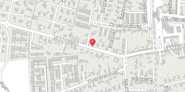 Trafikstøjkort på Vesterbro 14, . , 4660 Store Heddinge