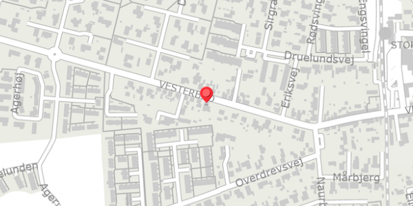 Trafikstøjkort på Vesterbro 15, . , 4660 Store Heddinge