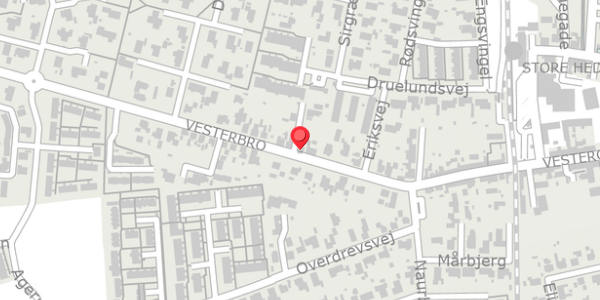 Trafikstøjkort på Vesterbro 16, . , 4660 Store Heddinge