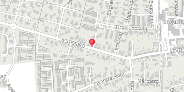 Trafikstøjkort på Vesterbro 18, . , 4660 Store Heddinge