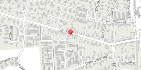 Trafikstøjkort på Vesterbro 19, 4660 Store Heddinge