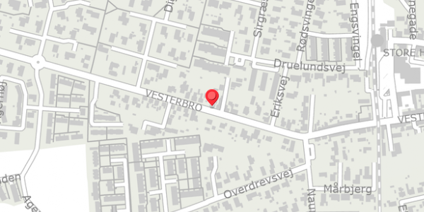 Trafikstøjkort på Vesterbro 20, . , 4660 Store Heddinge