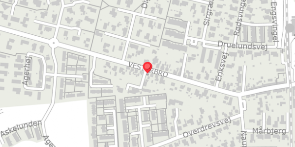 Trafikstøjkort på Vesterbro 21, 4660 Store Heddinge