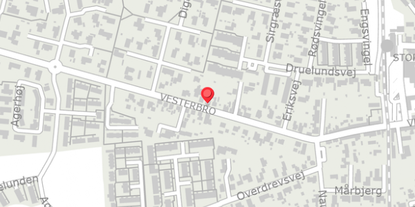Trafikstøjkort på Vesterbro 24, . , 4660 Store Heddinge