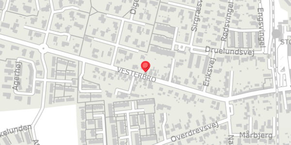 Trafikstøjkort på Vesterbro 28, . , 4660 Store Heddinge