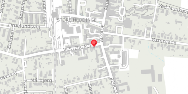 Trafikstøjkort på Vestergade 3, . , 4660 Store Heddinge