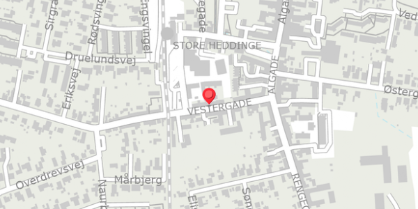 Trafikstøjkort på Vestergade 10, . , 4660 Store Heddinge