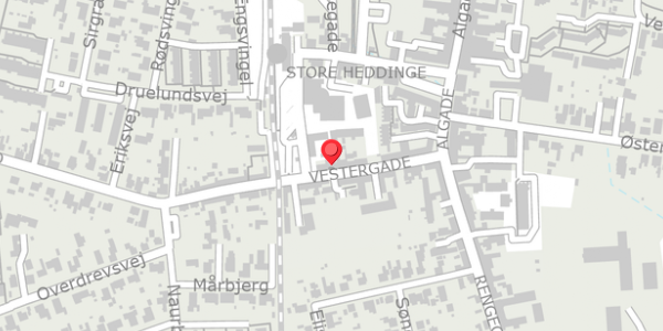 Trafikstøjkort på Vestergade 12B, . , 4660 Store Heddinge