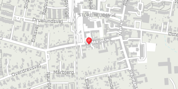 Trafikstøjkort på Vestergade 15, . , 4660 Store Heddinge