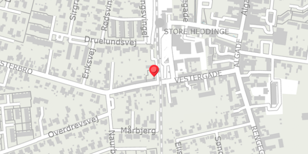 Trafikstøjkort på Vestergade 16A, . , 4660 Store Heddinge