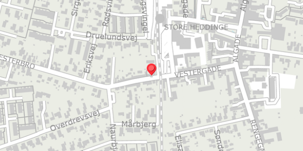 Trafikstøjkort på Vestergade 16C, . , 4660 Store Heddinge