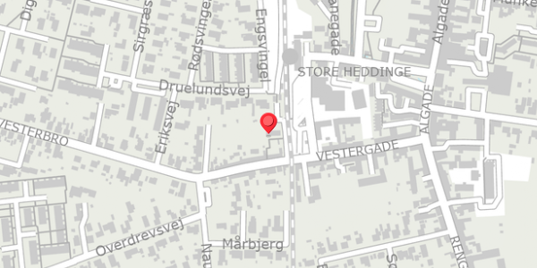 Trafikstøjkort på Vestergade 16E, . , 4660 Store Heddinge