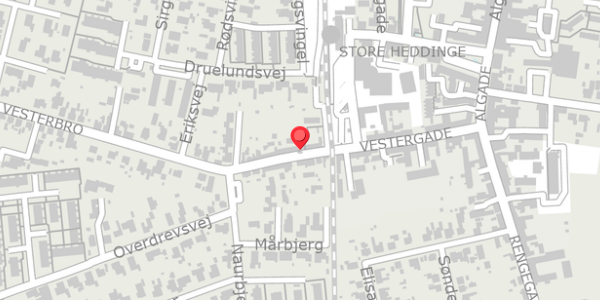 Trafikstøjkort på Vestergade 18, . , 4660 Store Heddinge