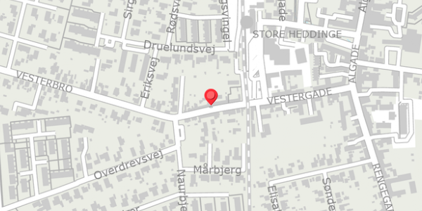 Trafikstøjkort på Vestergade 24, . , 4660 Store Heddinge