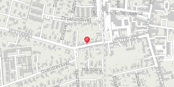 Trafikstøjkort på Vestergade 26, . , 4660 Store Heddinge