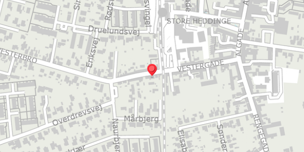 Trafikstøjkort på Vestergade 27, . , 4660 Store Heddinge