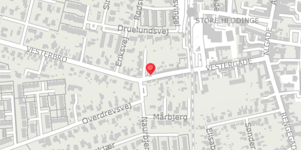 Trafikstøjkort på Vestergade 32, . , 4660 Store Heddinge