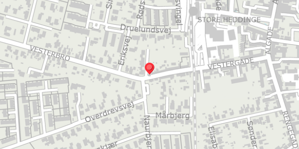 Trafikstøjkort på Vestergade 34, . , 4660 Store Heddinge