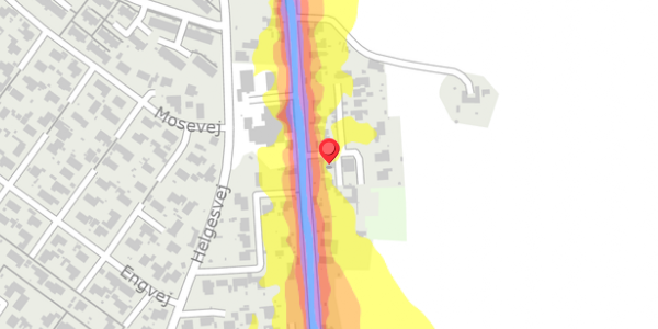 Trafikstøjkort på Sandstien 2, . , 4160 Herlufmagle