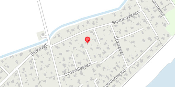 Trafikstøjkort på Drosselvejen 21, 4872 Idestrup