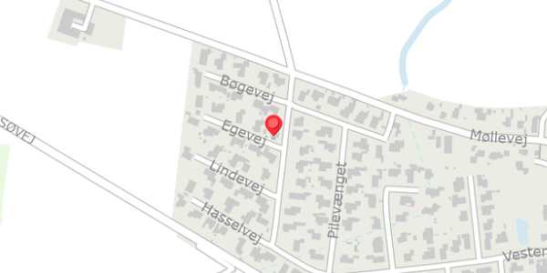 Trafikstøjkort på Egevej 2, 4872 Idestrup