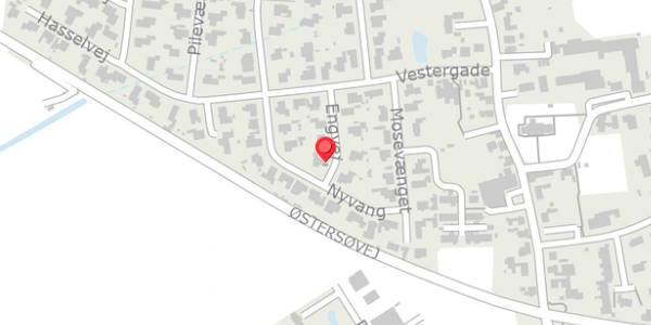 Trafikstøjkort på Engvej 8, 4872 Idestrup