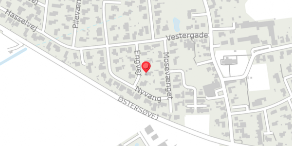 Trafikstøjkort på Engvej 9, 4872 Idestrup