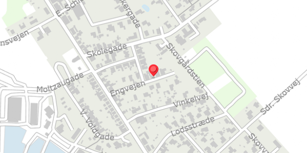 Trafikstøjkort på Engvejen 13, 4874 Gedser
