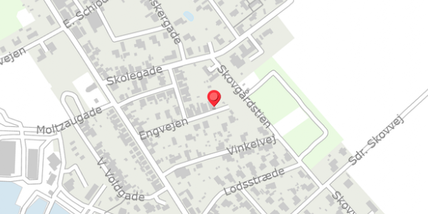 Trafikstøjkort på Engvejen 21, 4874 Gedser