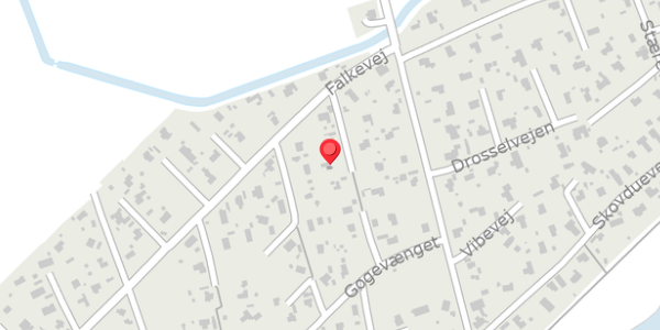 Trafikstøjkort på Falkevej 13, 4872 Idestrup