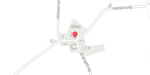 Trafikstøjkort på Hellersvej 1, 4872 Idestrup