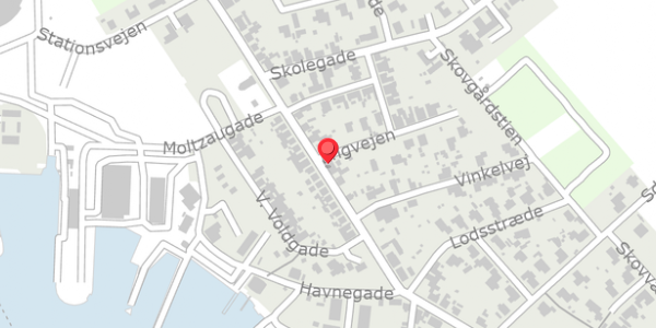 Trafikstøjkort på Langgade 87, 4874 Gedser