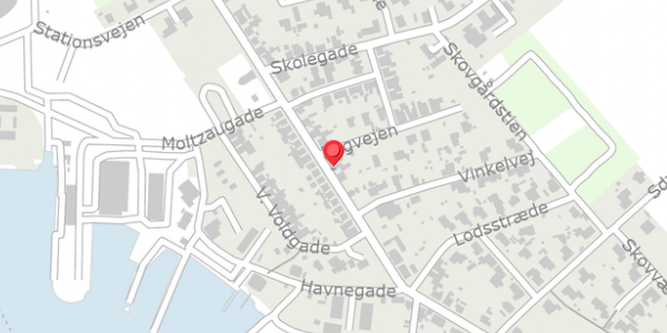 Trafikstøjkort på Langgade 89, 4874 Gedser